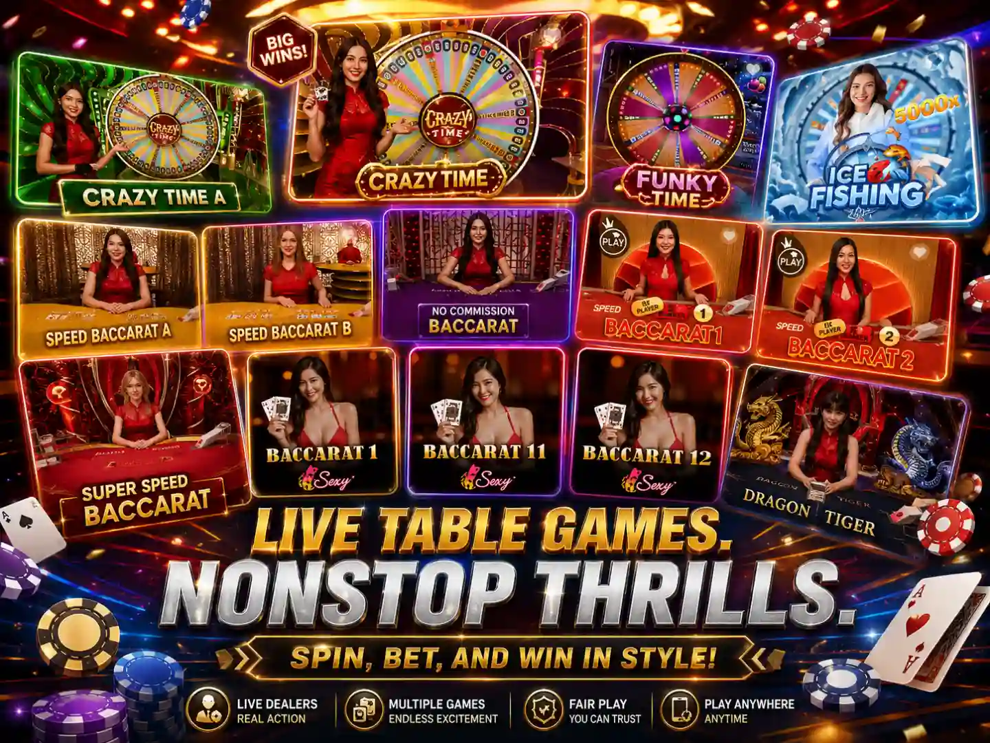 PH8 Vibrant Live Table Games