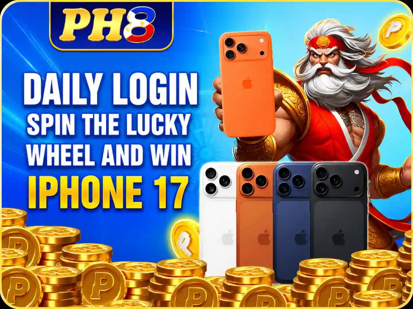 Daily login to win an iPhone promotion banner
